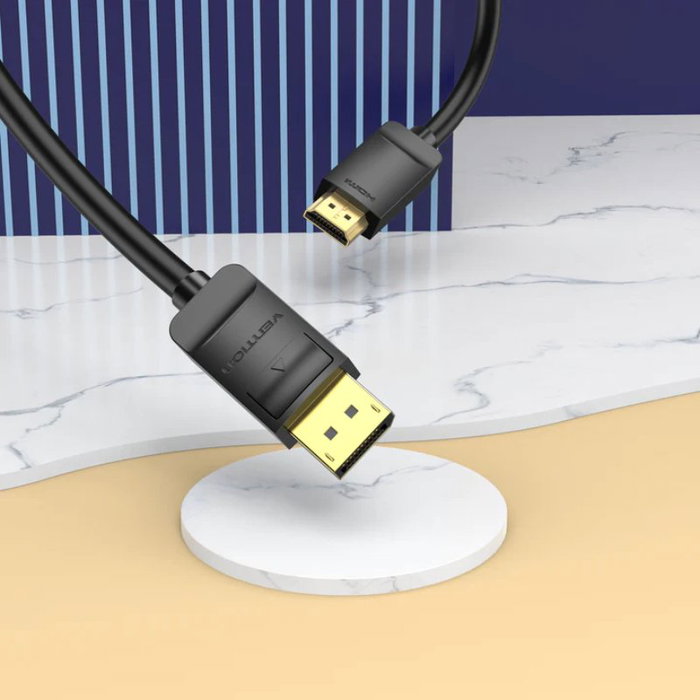Vention Conversor DisplayPort Macho a HDMI Macho 1.5m Negro HADBG Vention Conversor DisplayPort Macho a HDMI Macho 1.5m Negro HADBG